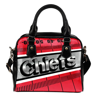 Kansas City Chiefs Silver Name Colorful Shoulder Handbags