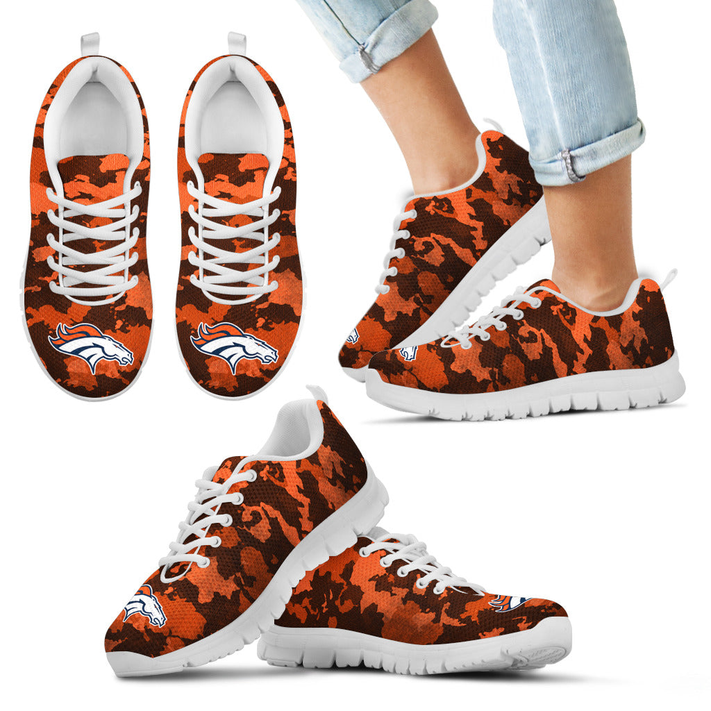 Arches Top Fabulous Camouflage Background Denver Broncos Sneakers