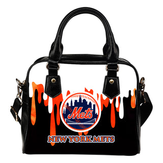 Color Leak Down Colorful New York Mets Shoulder Handbags