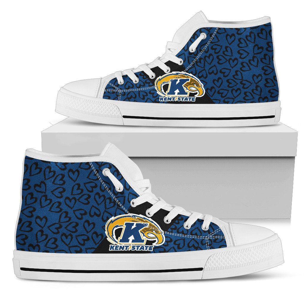 Perfect Cross Color Absolutely Nice Kent State Golden Flashes High Top Shoes