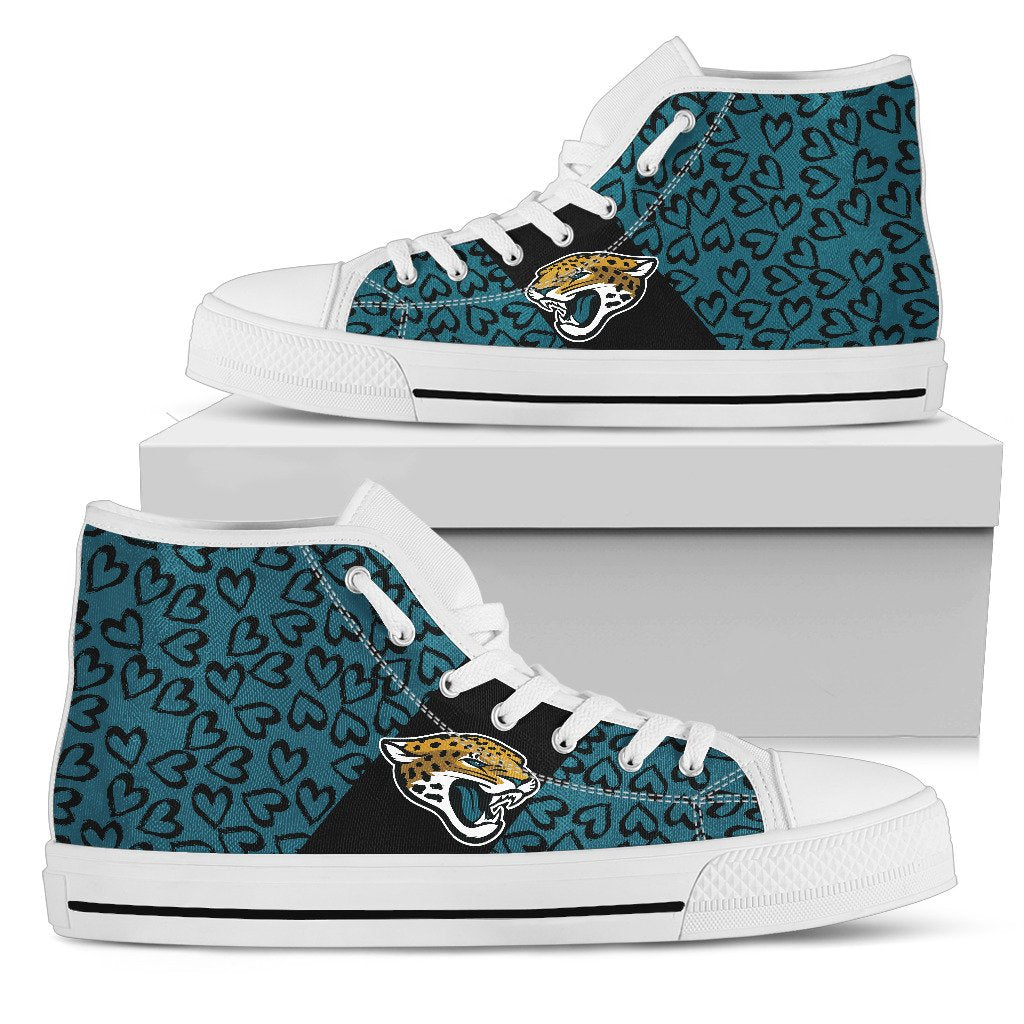 Perfect Cross Color Absolutely Nice Jacksonville Jaguars High Top Shoes