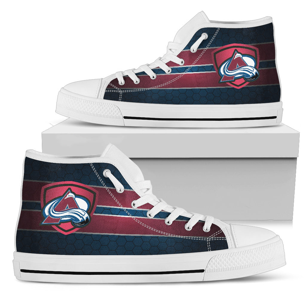 The Shield Colorado Avalanche High Top Shoes