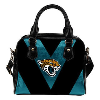 Triangle Double Separate Colour Jacksonville Jaguars Shoulder Handbags