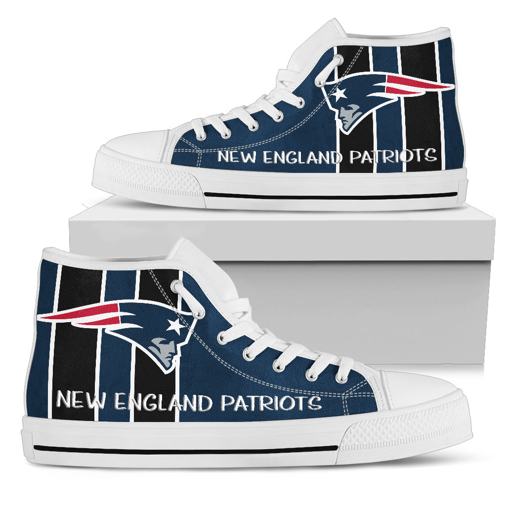 Steaky Trending Fashion Sporty New England Patriots High Top Shoes ...
