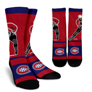 Talent Player Fast Cool Air Comfortable Montreal Canadiens Socks