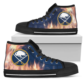 Fighting Like Fire Buffalo Sabres High Top Shoes