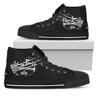 Scratch Of The Wolf Los Angeles Kings High Top Shoes