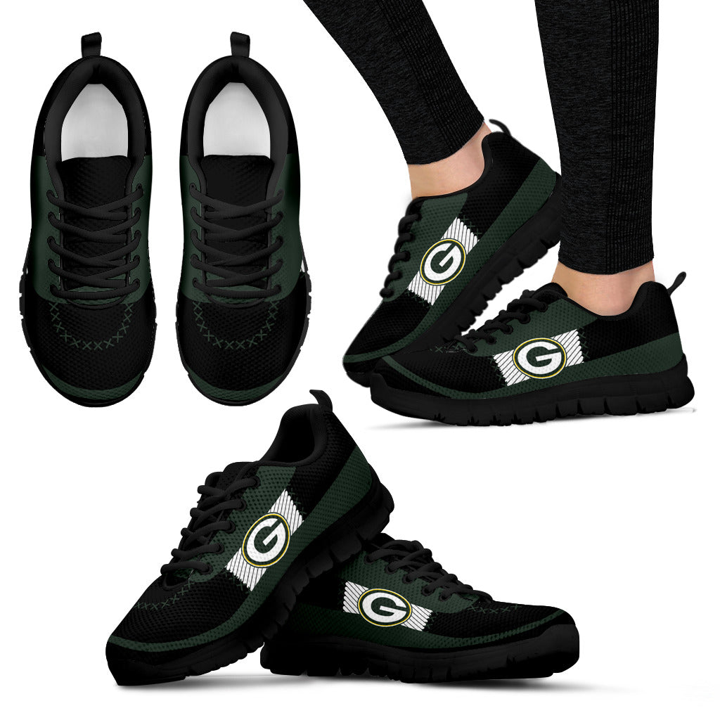 Cross Thread Seamless Beautiful Logo Green Bay Packers Sneakers – Best ...