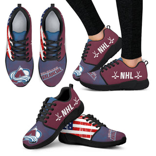 Simple Fashion Colorado Avalanche Shoes Athletic Sneakers