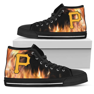 Fighting Like Fire Pittsburgh Pirates High Top Shoes