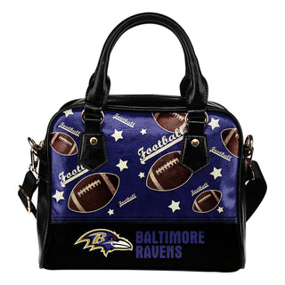 Personalized American Football Awesome Baltimore Ravens Shoulder Handbag