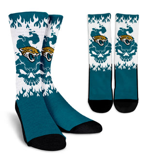 Jacksonville Jaguars Colorful Skull Socks