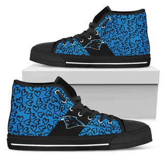 Perfect Cross Color Absolutely Nice Carolina Panthers High Top Shoes