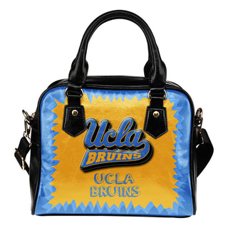 Jagged Saws Mouth Creepy UCLA Bruins Shoulder Handbags