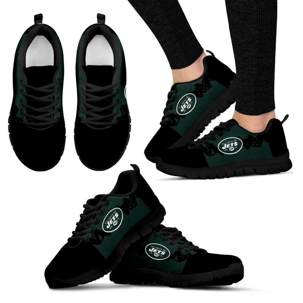 Doodle Line Amazing New York Jets Sneakers V2
