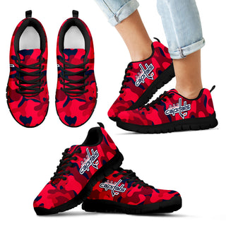 Military Background Energetic Washington Capitals Sneakers