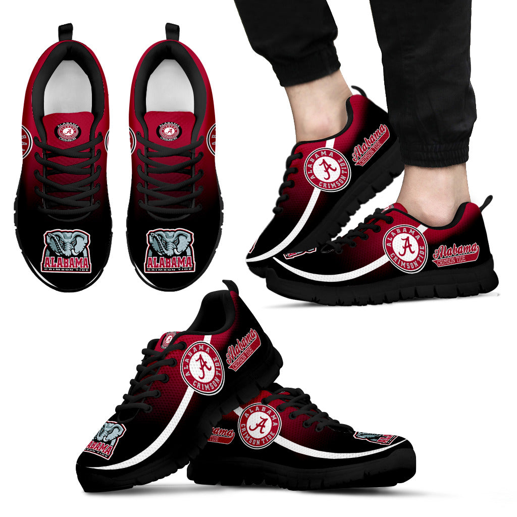 Mystery Straight Line Up Alabama Crimson Tide Sneakers