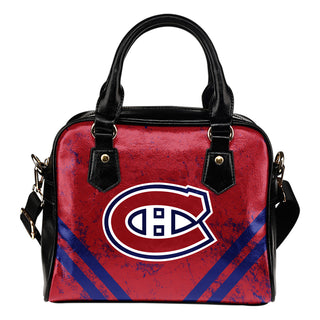 Couple Curves Light Good Logo Montreal Canadiens Shoulder Handbags