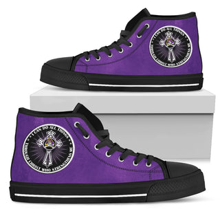 I Can Do All Things Through Christ Who Strengthens Me East Carolina Pirates High Top Shoes