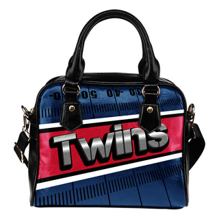 Minnesota Twins Silver Name Colorful Shoulder Handbags