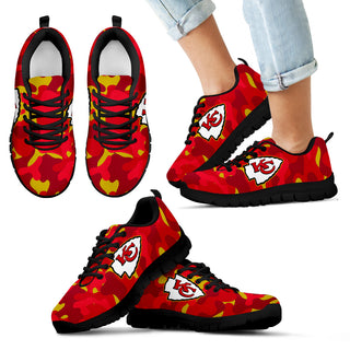 Military Background Energetic Kansas City Chiefs Sneakers