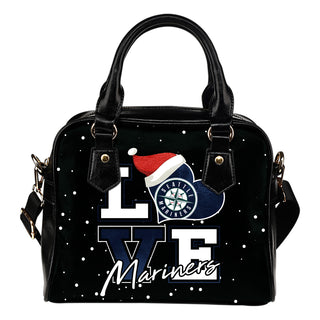 Love Word Christmas Sweet Seattle Mariners Shoulder Handbags
