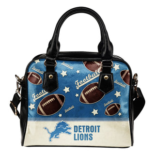 Personalized American Football Awesome Detroit Lions Shoulder Handbag