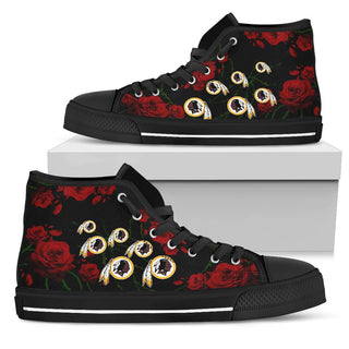 Lovely Rose Thorn Incredible Washington Redskins High Top Shoes