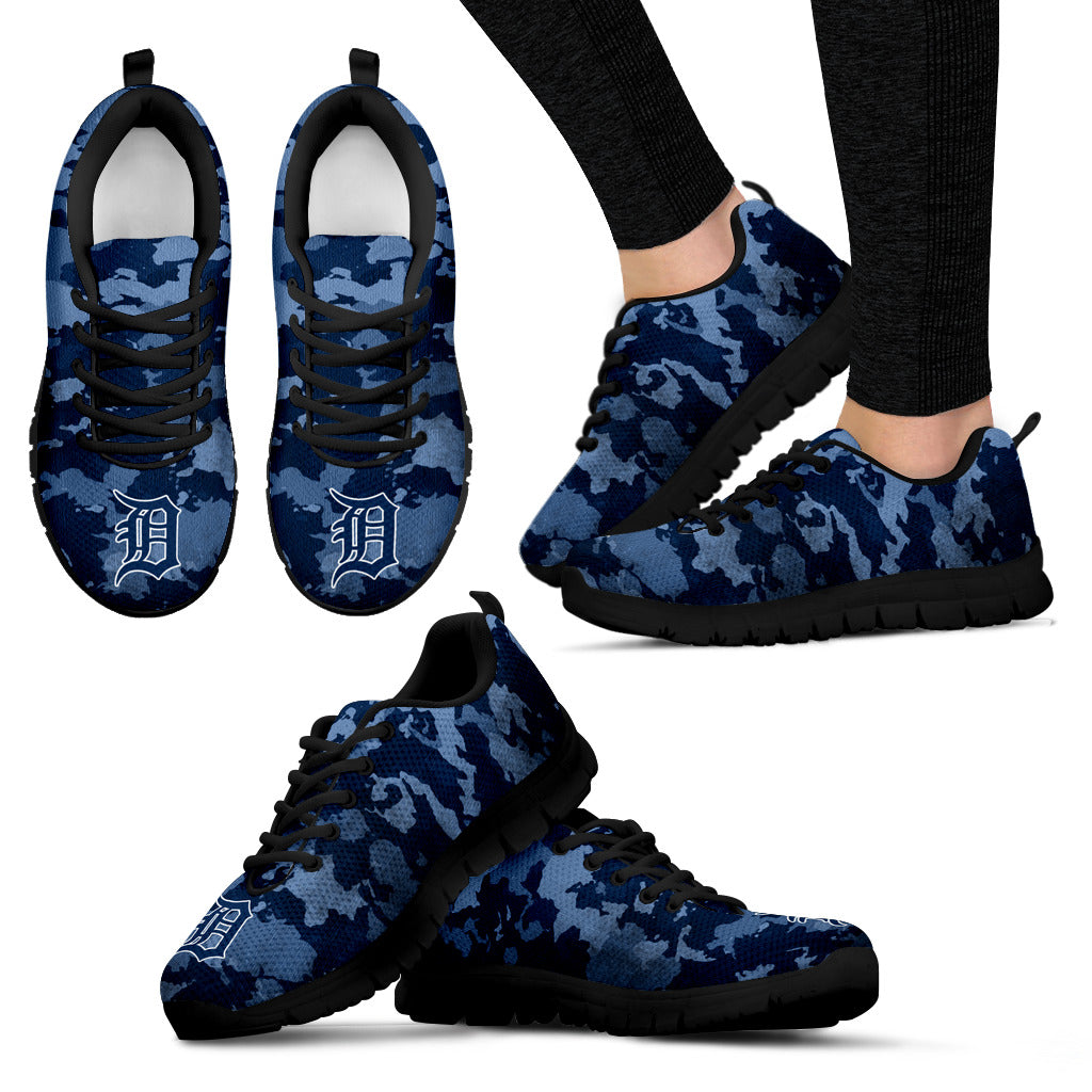 Arches Top Fabulous Camouflage Background Detroit Tigers Sneakers