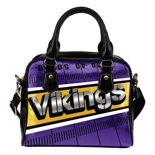 Minnesota Vikings Silver Name Colorful Shoulder Handbags