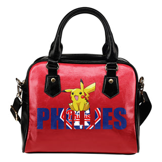 Pokemon Sit On Text Philadelphia Phillies Shoulder Handbags