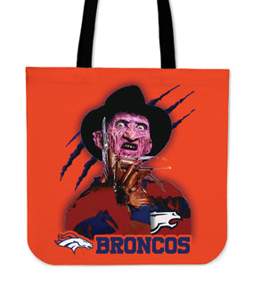 Denver Broncos Freddy Tote Bag - Best Funny Store