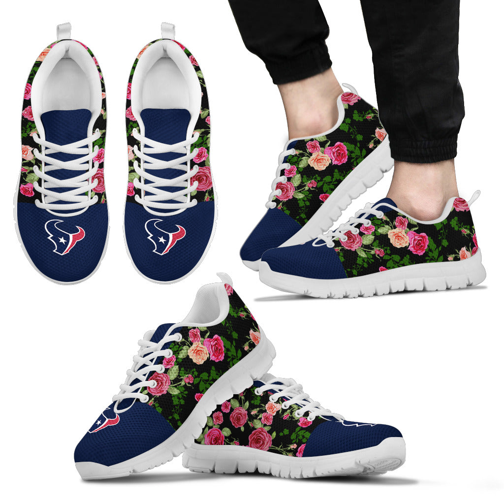 Vintage Floral Houston Texans Sneakers