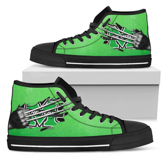 Scratch Of The Wolf Marshall Thundering Herd High Top Shoes