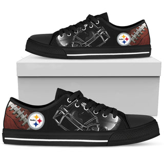 Artistic Scratch Of Pittsburgh Steelers Low Top Shoes