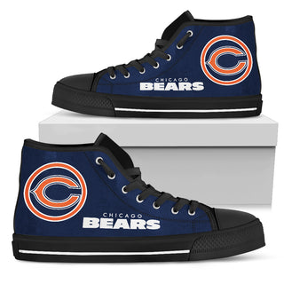 Circle Logo Chicago Bears High Top Shoes