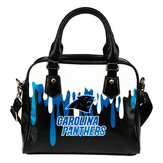 Color Leak Down Colorful Carolina Panthers Shoulder Handbags