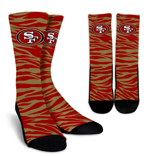 Camo Background Good Superior Charming San Francisco 49ers Socks