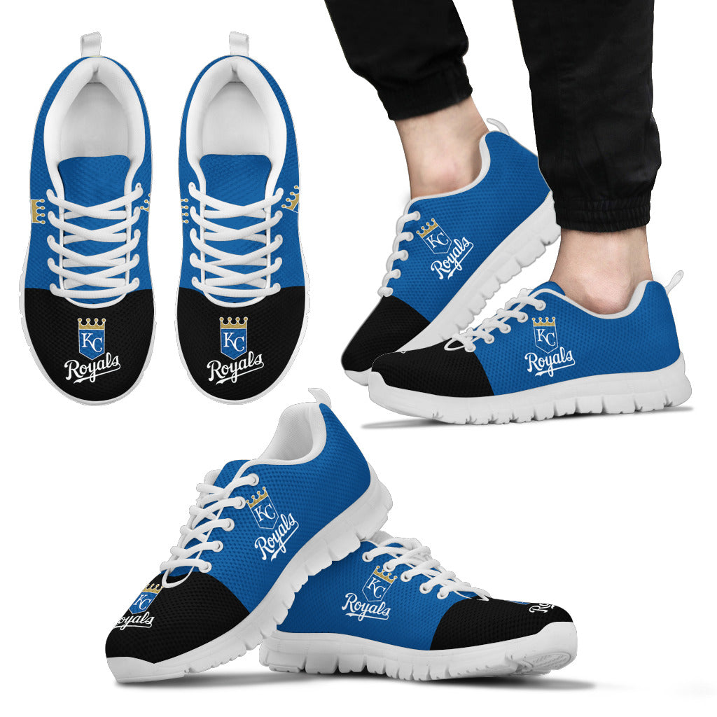 Two Colors Aparted Kansas City Royals Sneakers
