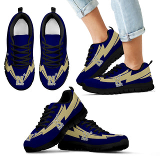 Three Amazing Good Line Charming Logo Navy Midshipmen Sneakers