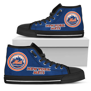 Circle Logo New York Mets High Top Shoes