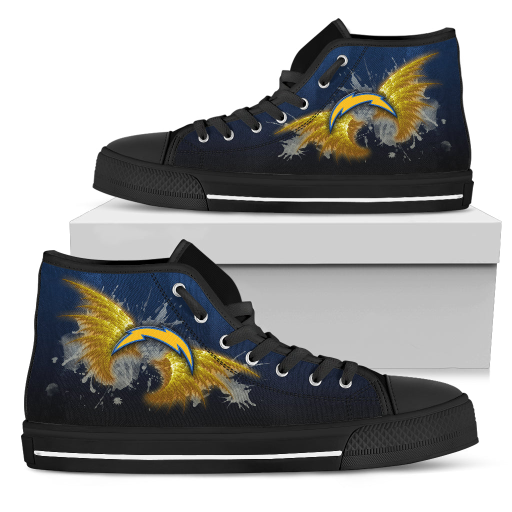 Angel Wings Los Angeles Chargers High Top Shoes