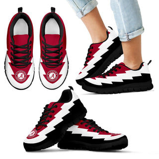 Amazing Alabama Crimson Tide Sneakers Jagged Saws Creative Draw