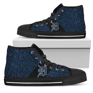 Perfect Cross Color Absolutely Nice Detroit Tigers High Top Shoes