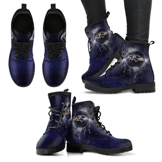 Secret Green Sun And Moon Dreamcatcher Baltimore Ravens Boots