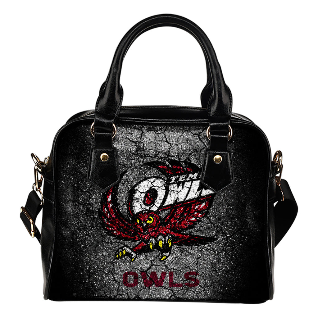 Wall Break Temple Owls Shoulder Handbags Women Purse