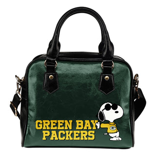 Green Bay Packers Cool Sunglasses Snoopy Shoulder Handbags Women Purse