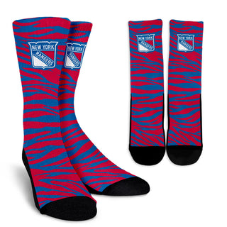 Camo Background Good Superior Charming New York Rangers Socks