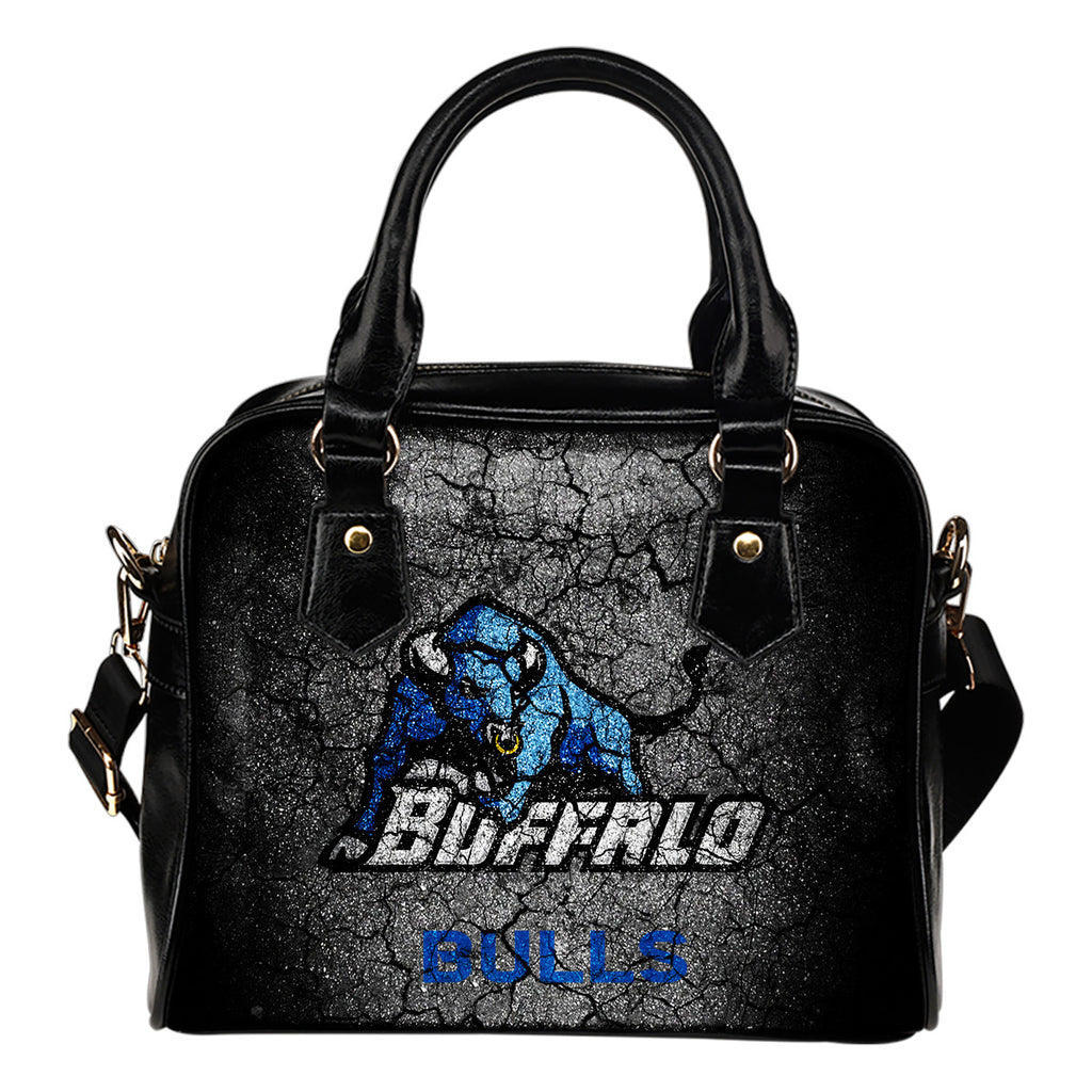 Wall Break Buffalo Bulls Shoulder Handbags Women Purse