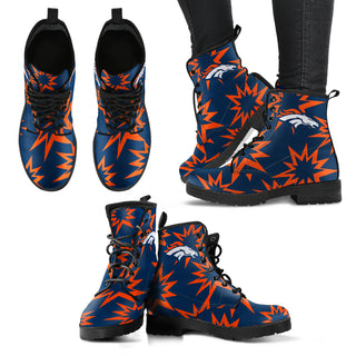 Dizzy Motion Amazing Designs Logo Denver Broncos Boots